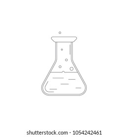 Chemistry flask icon. Simple element illustration. Chemistry flask symbol design template. Can be used for web and mobile on white background