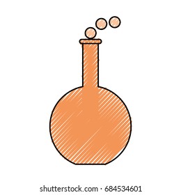 Chemistry flask isolated