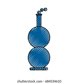Chemistry flask isolated