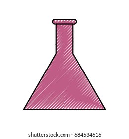 Chemistry flask isolated