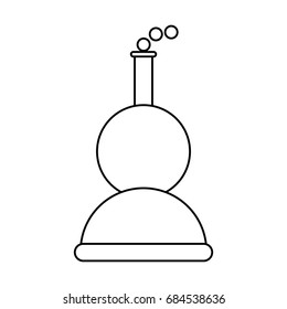 Chemistry flask isolated