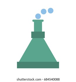 Chemistry flask isolated