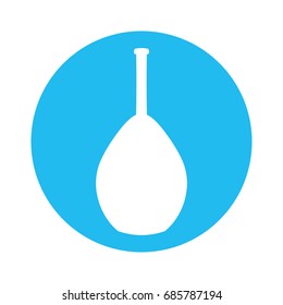 Chemistry flask isolated