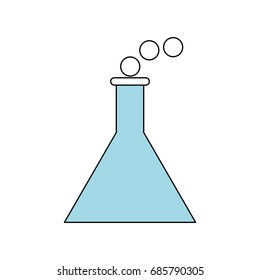 Chemistry flask isolated