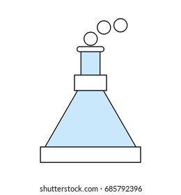 Chemistry flask isolated