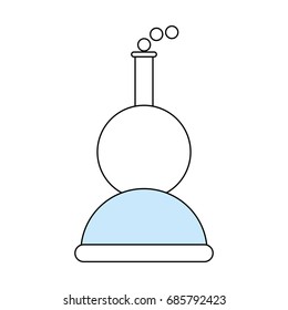 Chemistry flask isolated