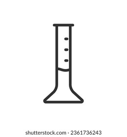 Chemiefaser, lineares Symbol. Linie mit bearbeitbarem Hub
