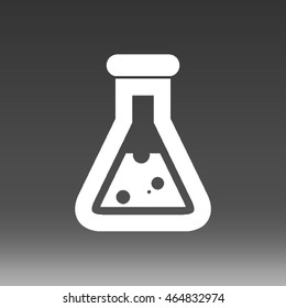 Chemistry Flask Vector Icon Illustration