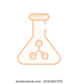 Frasco de química icono de Vector Ilustración de stock