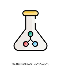 Frasco de química icono de Vector Ilustración de stock