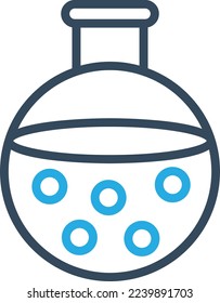 Chemistry flask Vector Icon which is suitable for commercial work and easily modify or edit it
