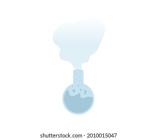 
Chemieflasche, Vektorgrafik einzeln auf weißem Hintergrund