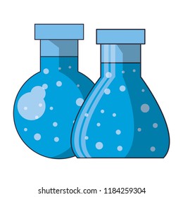 Chemistry flasks symbol