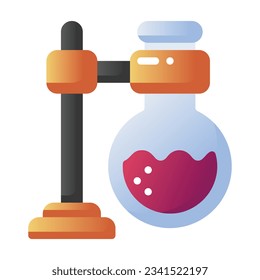 Chemistry flat icon. Perfect for graphic design, mobile, UI, and web masterpieces