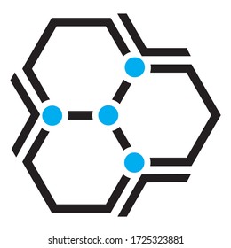 Chemistry formula icon. vector graphics designs