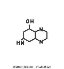Chemistry Formula line icon. linear style sign for mobile concept and web design. Scientific formula outline vector icon. Symbol, logo illustration. Vector graphics