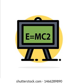 Chemistry, Formula, Science, Science Formula Abstract Circle Background Flat color Icon. Vector Icon Template background
