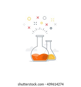 Chemistry funny experiments. Chemical tricks. Science class and entertainment.