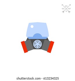 Chemistry gas mask vector icon