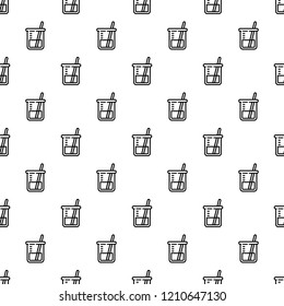 Chemistry glass pattern seamless repeat background for any web design