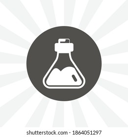 chemistry glassware isolated vector icon. education design element
