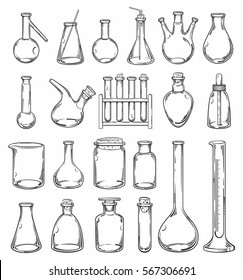 chemistry glassware set