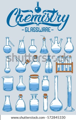 chemistry glassware set