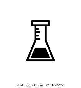 Chemistry With Glyph Icon Illustration