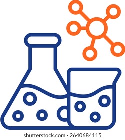 Chemistry Icon Color Vector Illustration