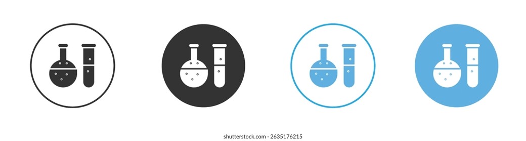 Icono de química Estilo plano editable, iconos de ilustración