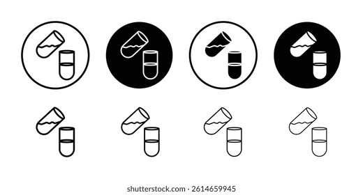 Chemistry icon flat and simple set design