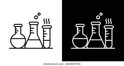 Chemistry icon Flat style logo vector. perfect for UI designs