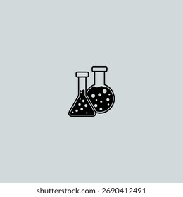 Diseño de Vector plano de icono de química.