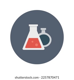 Chemistry icon, Flat vector illustration for web and mobile interface, EPS 10