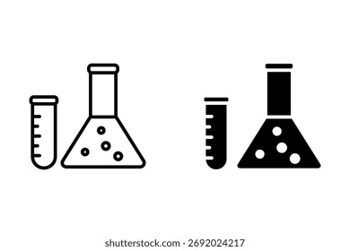 Ícone Química. ícone do vetor Design Gráfico. Ícone Ui Ux no plano de fundo branco
