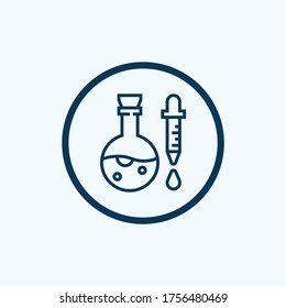 chemistry icon isolated on white background from scientific collection. chemistry icon trendy and modern chemistry symbol for logo, web, app