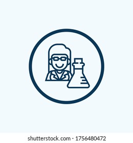 chemistry icon isolated on white background from scientific collection. chemistry icon trendy and modern chemistry symbol for logo, web, app