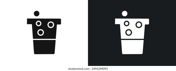 Chemistry icon linear graphics set vector in black