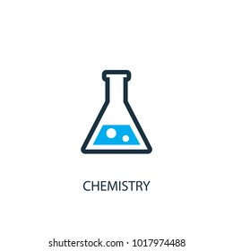 Chemistry icon. Logo element illustration. Chemistry symbol design from 2 colored collection. Simple Chemistry concept. Can be used in web and mobile.