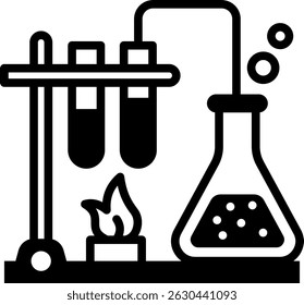 Chemistry Icon Mixed Vector Illustration