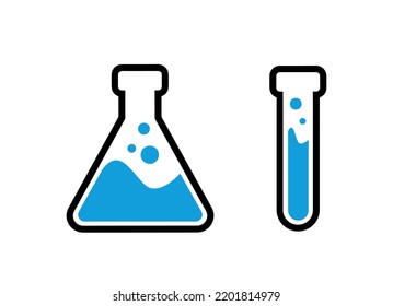 icono de química sobre fondo blanco