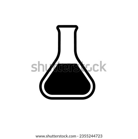 chemistry icon on white background