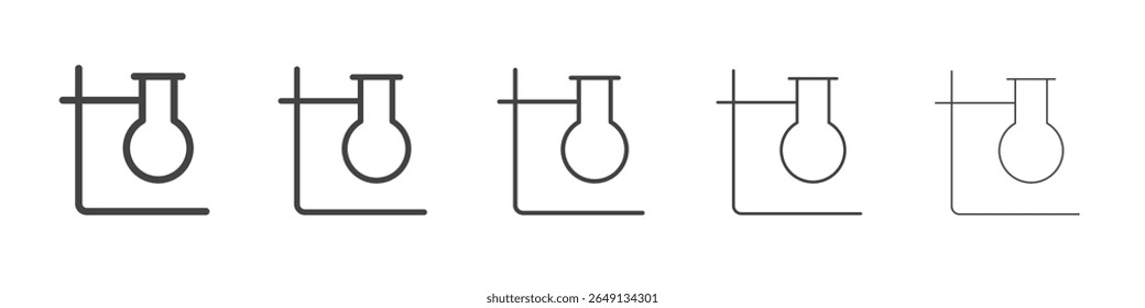 Chemistry icon outline ilustration vector symbol