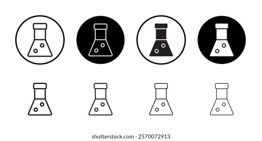 Chemistry icon Outline vector for web ui