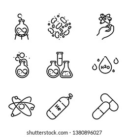 Chemistry Icon Pack set vector