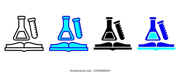 Chemistry Icon Set Multiple Style Collection