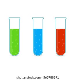 chemistry icon set. Vector illustration of icon beaker.