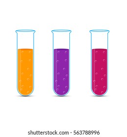 chemistry icon set. Vector illustration of icon beaker.