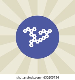 chemistry icon. sign design. background