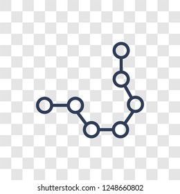 Chemistry icon. Trendy linear Chemistry logo concept on transparent background from Science collection